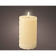 Led kaars wax steady binnen creme h.14.8cm d.7.5cm