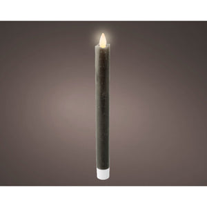 Led waving dinerkaars wax steady binnen grijs h.24.5cm d.2.1cm