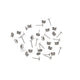 Vaessen creative • oorstekers 6mm 18pcs zilver
