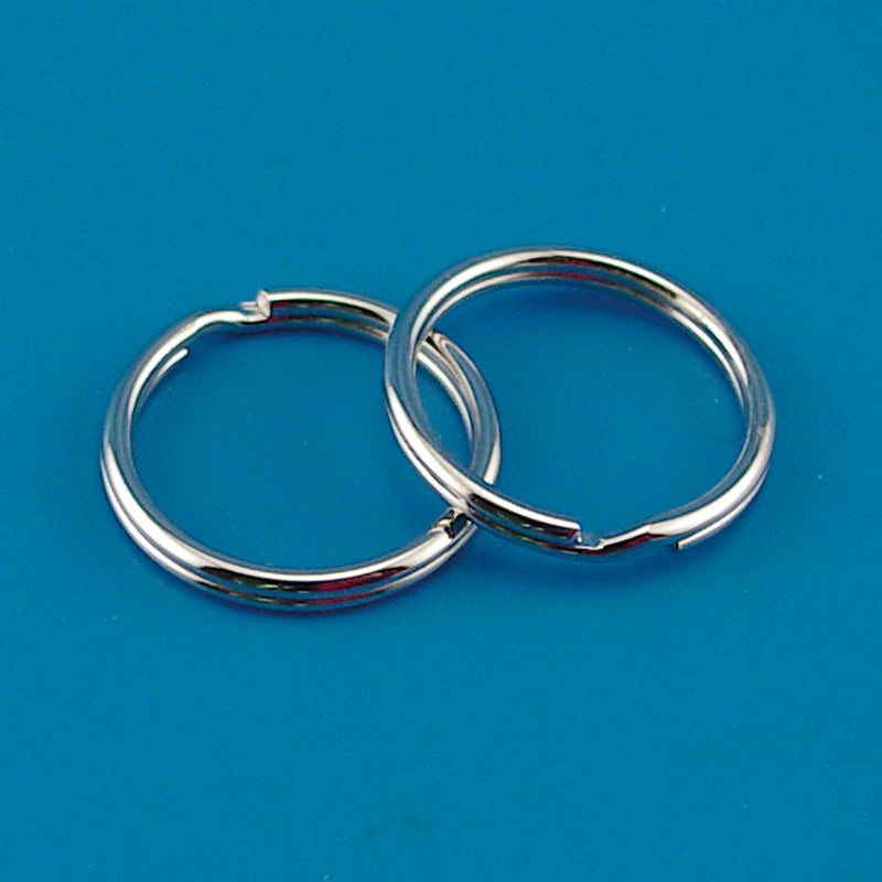 Load image into Gallery viewer, Vaessen creative • steel split ring 25mm 10pcs silver
