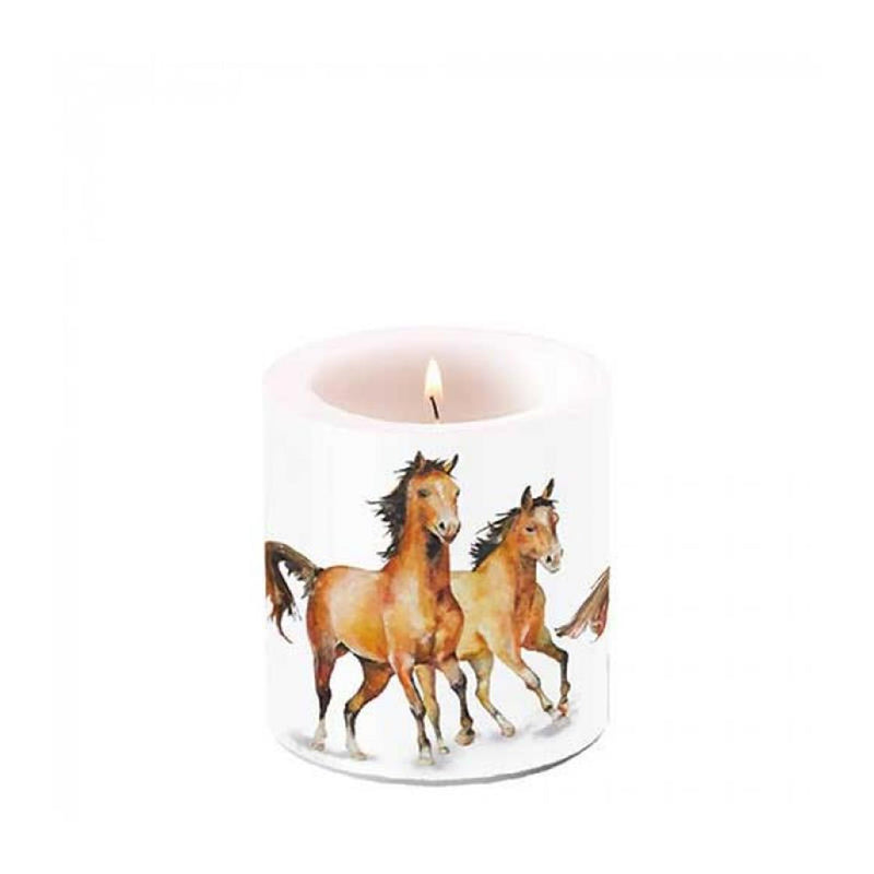 Load image into Gallery viewer, Ambiente kaars klein wild horses
