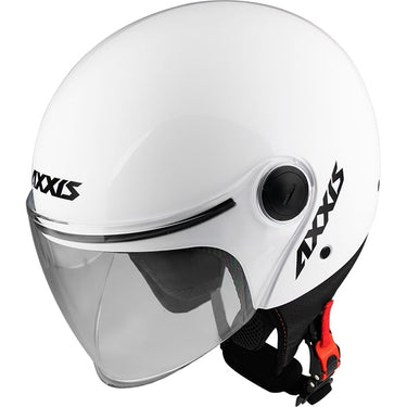 Axxis helm square solid glans wit l
