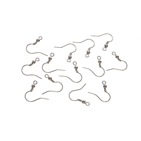 Load image into Gallery viewer, Darice • fishhook earring 25mm silver
