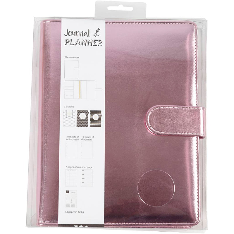 Load image into Gallery viewer, Https: www.cchobby.nl planner-bulletjournal-afm-19x23-5x4-cm-ringband-roze-1-stuk
