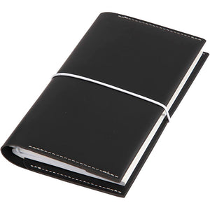 Planner bulletjournal, afm 10x18x1,5 cm, elastieksluiting, zwart, 1 stuk