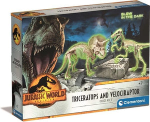 Van der meulen clementonie jurassic world triceratops met velociraptor