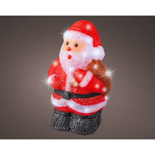 Load image into Gallery viewer, Led kerstman acryl steady buitenl.16.5cm x w.22cm x h.36cm
