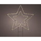 Micro led stake light metaal star steady buiten dia58cm x l.0.6cm