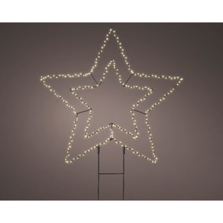 Load image into Gallery viewer, Micro led stake light metaal star steady buiten dia58cm x l.0.6cm
