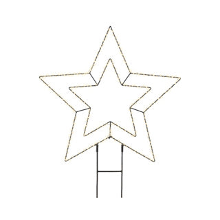 Load image into Gallery viewer, Micro led stake light metaal star steady buiten dia58cm x l.0.6cm
