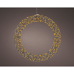 Kaemingk micro led krans metaal steady buitenl.7.5cm x w.58cm x h.58cm