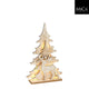Decoratie boom bruin led battery operated fsc 100% - l21xb6xh32,5cm