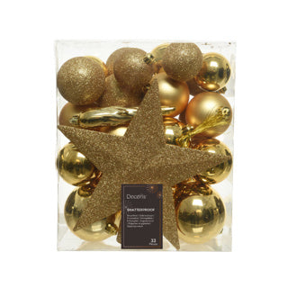 Load image into Gallery viewer, Kaemingk kerstballen polystyreen shiny, matt, glitter mix dia8cm
