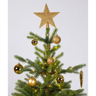 Kaemingk decoris kerstballen mat glas glitter 33 stuks goud
