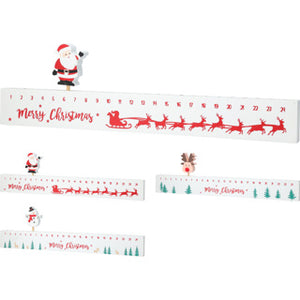 Advent kalender 40cm wit 3ass | 6 stuks