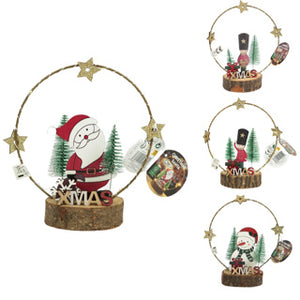 Kerst figuur op standaard led 4 assorti | 12 stuks
