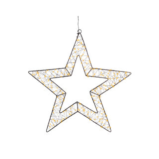 Load image into Gallery viewer, Kaemingk micro led ster metaal steady buitendia58cm x l.1cm x w.58cm x h.58cm
