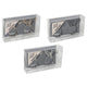 Servetring 2 stuks rendier 3-ass kleur goud zilver zwart | 12 stuks