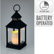 No brand lantaarn met led kaars 23cm | 4 stuks