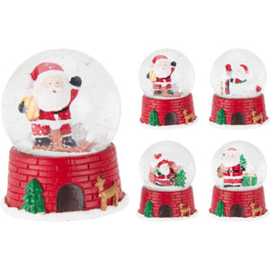 Waterbal 65mm kerstman 4ass