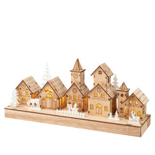 Load image into Gallery viewer, Led scenery triplex steady binnenl.8cm x w.30cm x h.13.5cm
