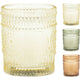 Kaars in glas 5x6cm 3ass | 12 stuks
