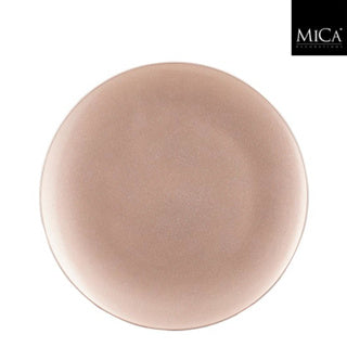 Edelman mila decoratie bord recycled plastic champagne h2xd33cm | 4 stuks