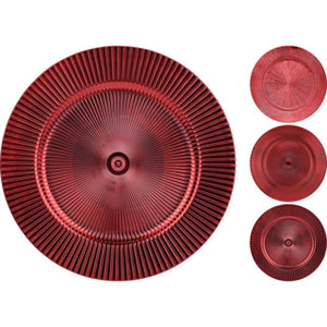 Onderbord 33cm rood 3ass d