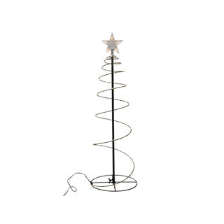 Kerstboom spiraal 140cm 300goudled 3m