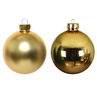 Load image into Gallery viewer, Kaemingk kerstballen glas shiny,matt mixdia8cm
