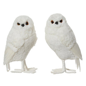 Kaemingk uil polyester 2assl.14cm x w.13cm x h.25cm