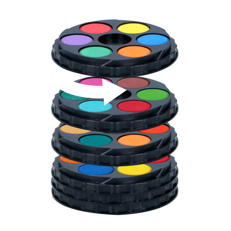 Load image into Gallery viewer, Waterverfset rond, 36dlg.
