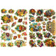 Vintage plaatjes, viooltje, vel 16,5x23,5 cm, 2 vel 1 doos