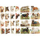 Vintage plaatjes, honden, vel 16,5x23,5 cm, 2 vel 1 doos