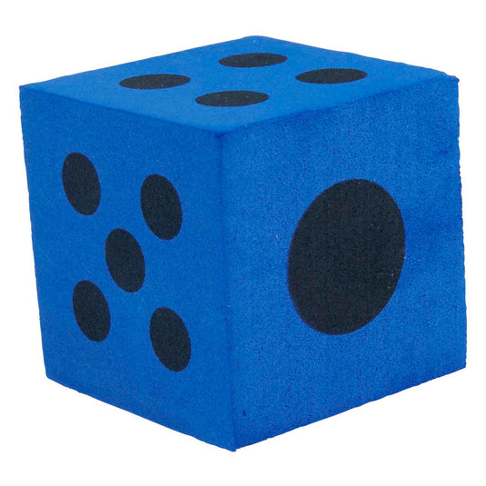 Gekleurde foam dobbelstenen - 4st.