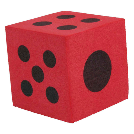 Gekleurde foam dobbelstenen - 4st.
