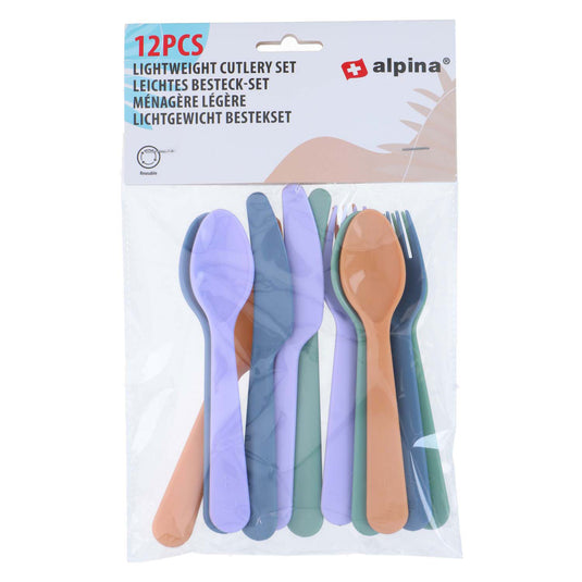 Pic gekleurd bestekset, 12dlg,