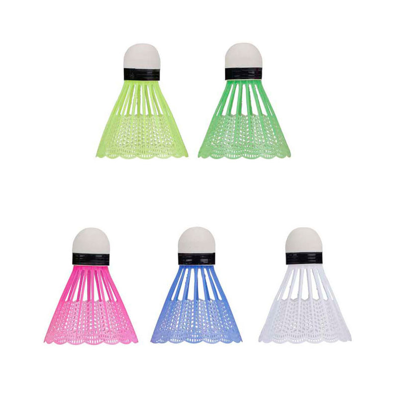 Afbeelding laden in galerijviewer, Eddy toys badminton shuttles - 5 stuks – badminton shuttlecocks plastic – gekleurde badminton shuttles – badminton ballen voor training en recreatief spel
