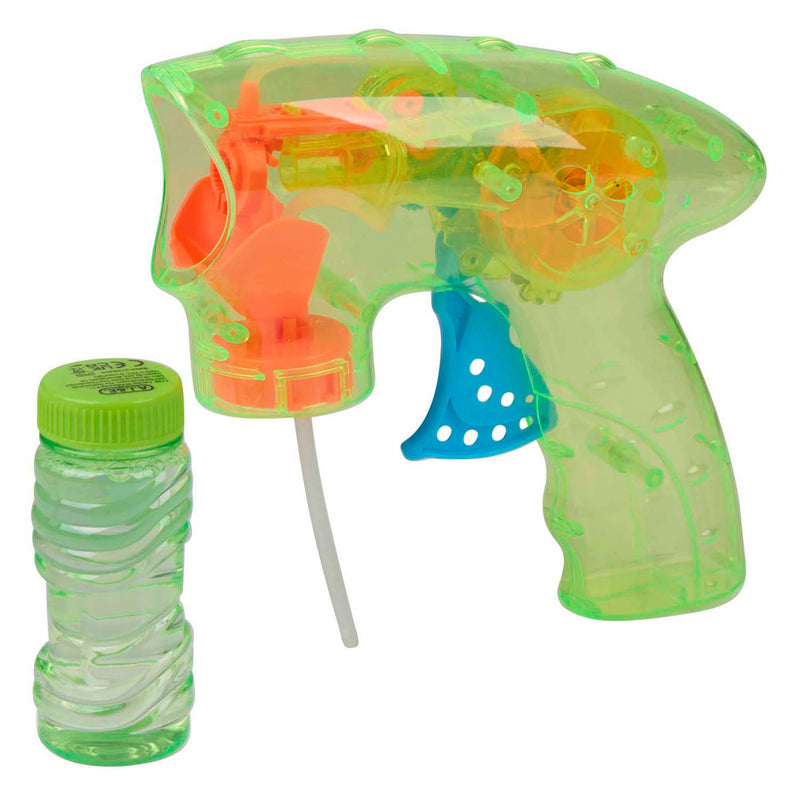 Afbeelding laden in galerijviewer, Eddy toys bellenpistool met licht - bubble gun with light 2 stuks - bellenpistool 60 ml inclusief bellenblaasvloeistof - automatisch bellenpistool op batterijen - diverse kleuren - 1 willekeurige kleur
