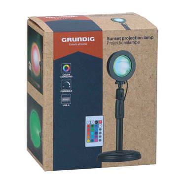 Grundig projectielamp avondschemering