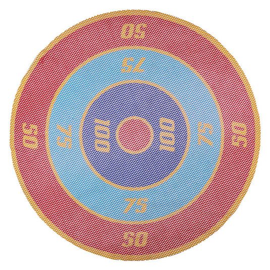 Eddy toys werpspel 5-delig - zwembad speelgoed kinderen - drijvend doelspel met schijven - spel voor water en tuin - diameter 65cm - multicolor