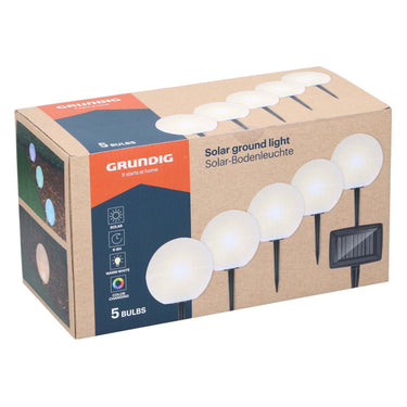 Grundig solar tuinlampen, 5st.