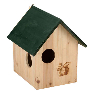 Houten eekhoornhuisje