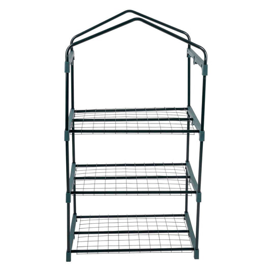 Kinzo kweekkas - broeikas tuinkas 69x49x125 cm - kweekbak met 3 verdiepingen - transparant broeikast design met ritssluiting - broeikas kweekkas voor groenten kweken - groen