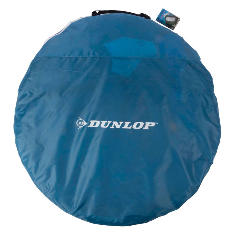 Afbeelding laden in galerijviewer, Dunlop pop up tent - blauw grijs wit - 2 persoons
