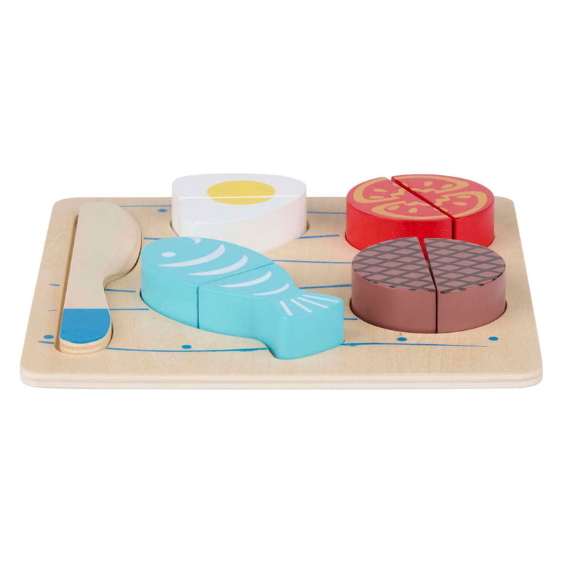 Load image into Gallery viewer, Houten snijpuzzel vlees vis - 9dlg.
