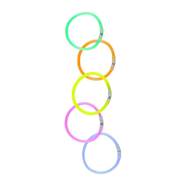 Eddy toys glow in the dark glow armband 5 stuks - glow armband met 5x connectors - glow armband voor donker - glow armband set assorti kleuren