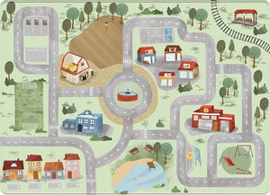 Mats amp; joy mats joy speelmat zacht village 110 x 17 cm
