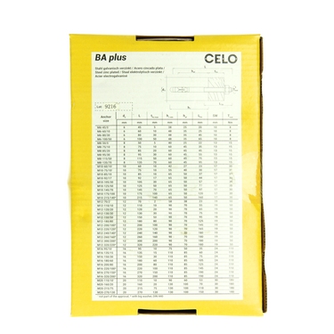 Celo 1066922 - quick fix anker ba plus 12-150 50 verzinkt 20 stuks | 2 stuks