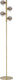 Lucide tycho - vloerlamp - 4xg9 - mat goud messing